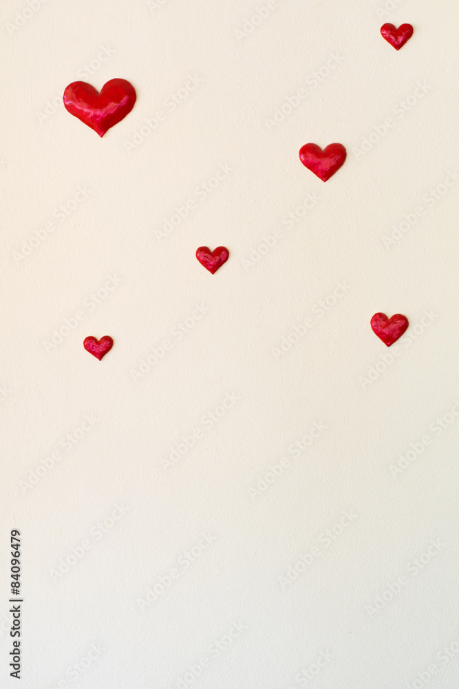 Heart shape on the wall Heart shape on the wall