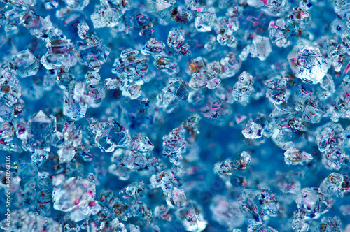 Background from blue crystals Macro © assistant