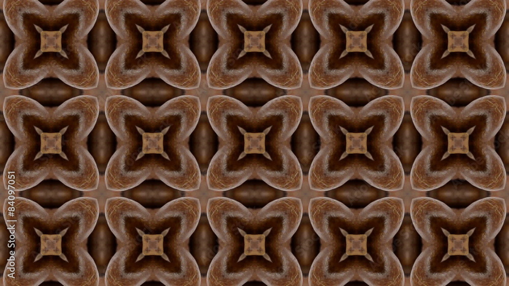 Brown kaleidoskope background Brown kaleidoskope background