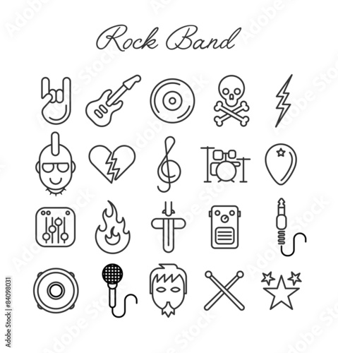 Rock Band Icon Set