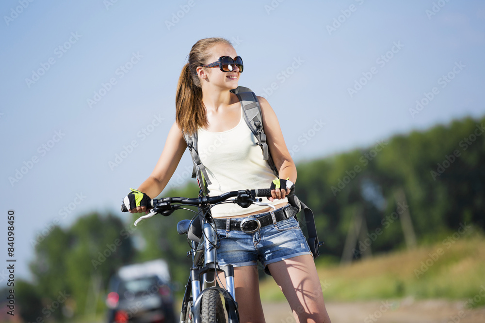 Summer bike walk