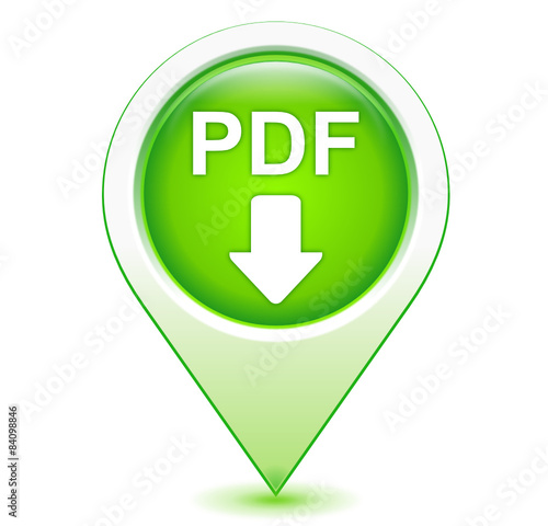 pdf téléchargement sur marqueur géolocalisation vert