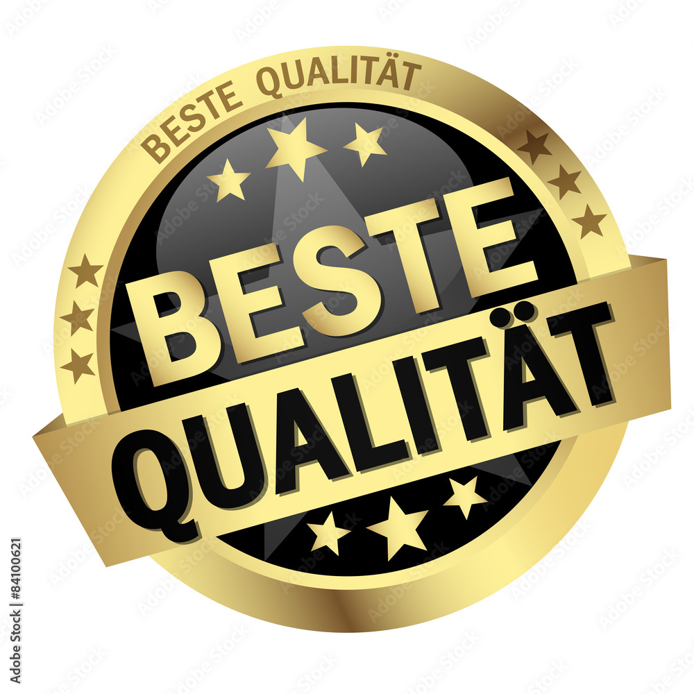 button with text Beste Qualität Adobe Stock