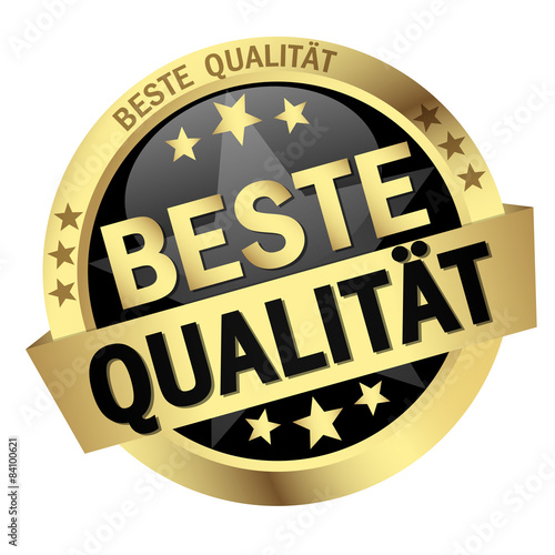 button with text Beste Qualität