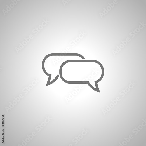 Obraz na płótnie speech bubble icon w salonie
