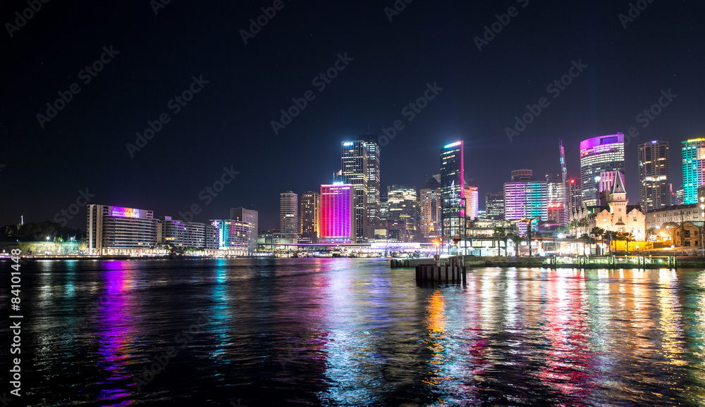 Sydney Opera House shown during Vivid show. Sydney Opera House shown during Vivid show.