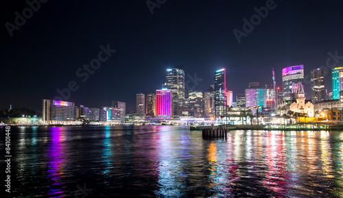 Wallpaper Mural Sydney Opera House shown during Vivid show. Torontodigital.ca