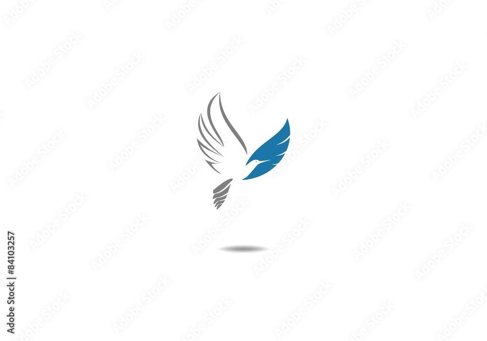 flying bird logo icon template flying bird logo icon template