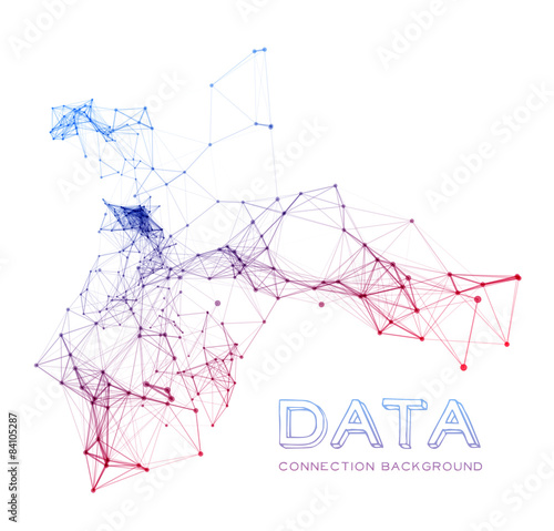 Abstract network connection background