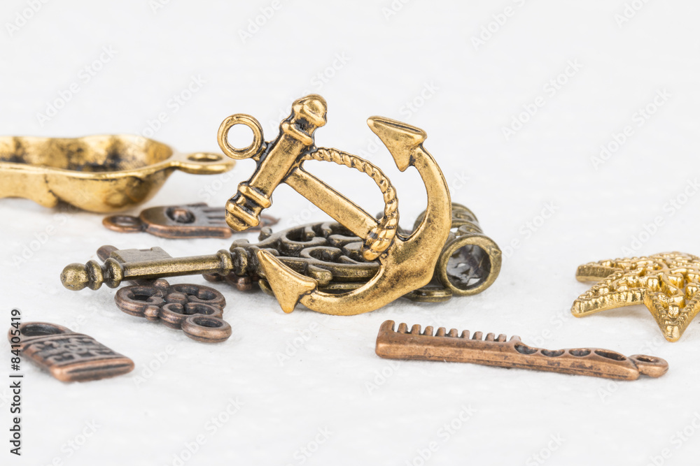 Homemade bead jewelry - Stock Image. Homemade bead jewelry - Stock Image.
