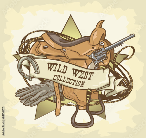 Wild West label