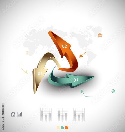 Business infographic template