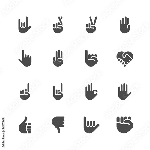 Hand icons