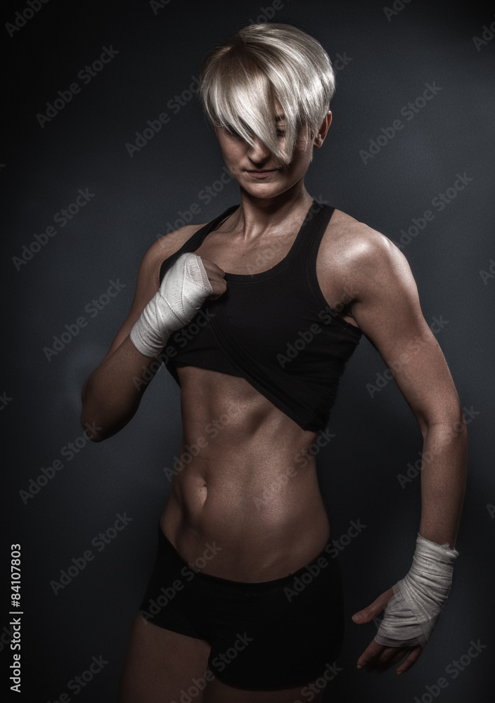 Sporty athletic woman Sporty athletic woman