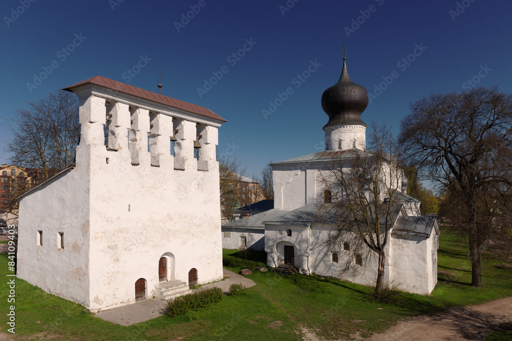 Church of the Assumption at the Ferry was built in 1521 in Pskov