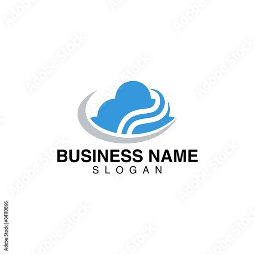 Cloud logo template