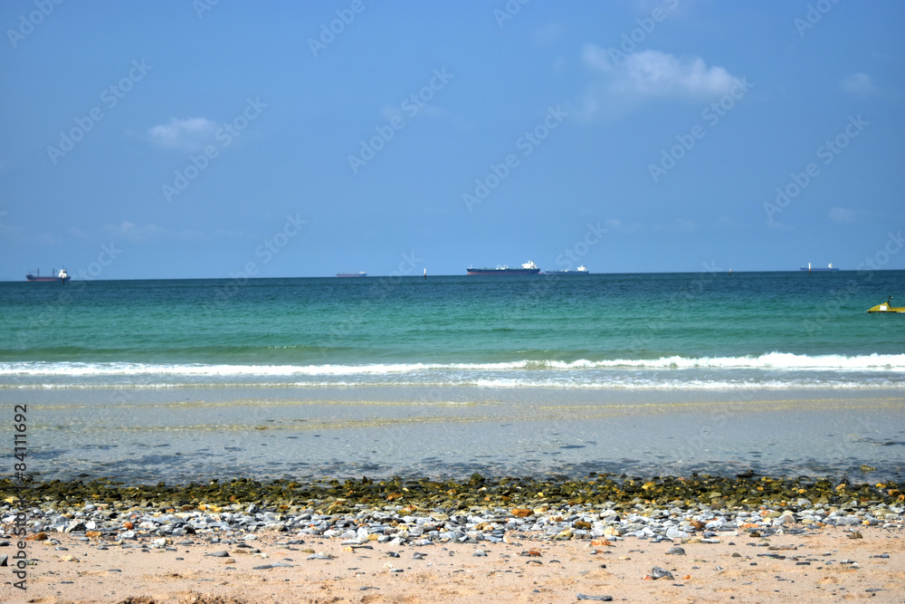 Blue sea for background at Sichang Island Blue sea for background at Sichang Island