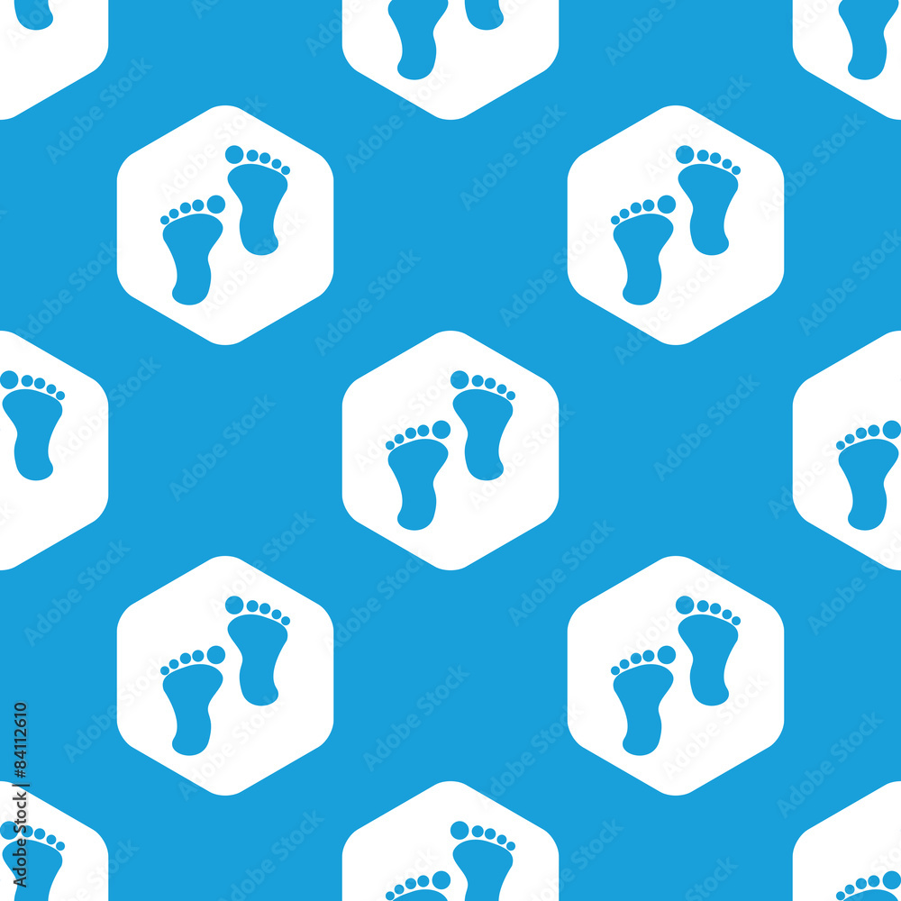 Footprint hexagon pattern