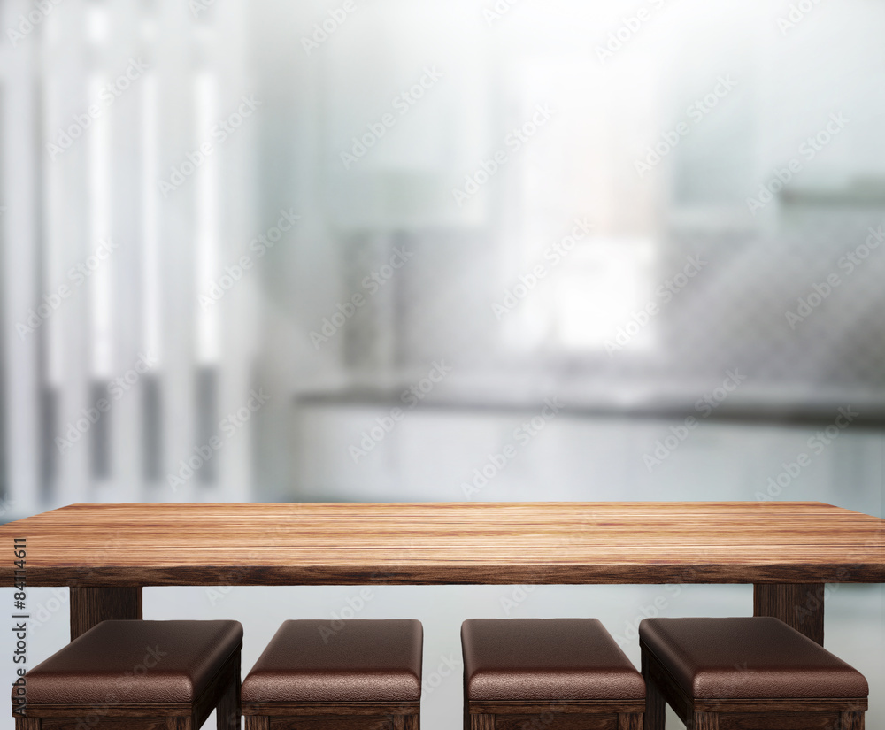 Table Top And Blur Interior Background Table Top And Blur Interior Background