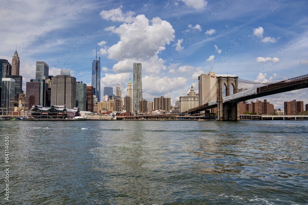 Fototapeta premium Nowy Jork - Panorama Manhattanu