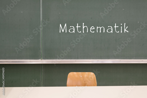 Mathematik Fach an der Tafel
