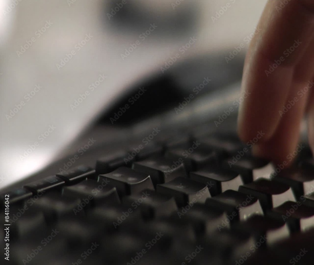 Typing on a Computer Keyboard Typing on a Computer Keyboard