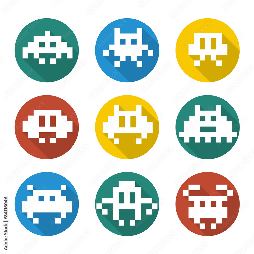 Obraz premium Videogames Icons