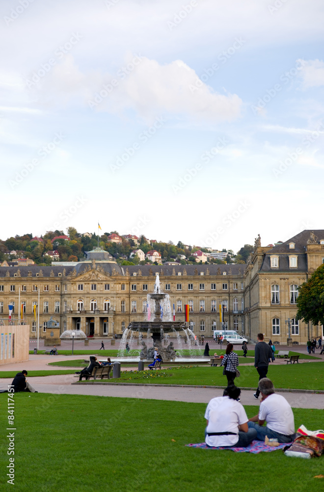 Obraz premium Neues Schloss - Stuttgart