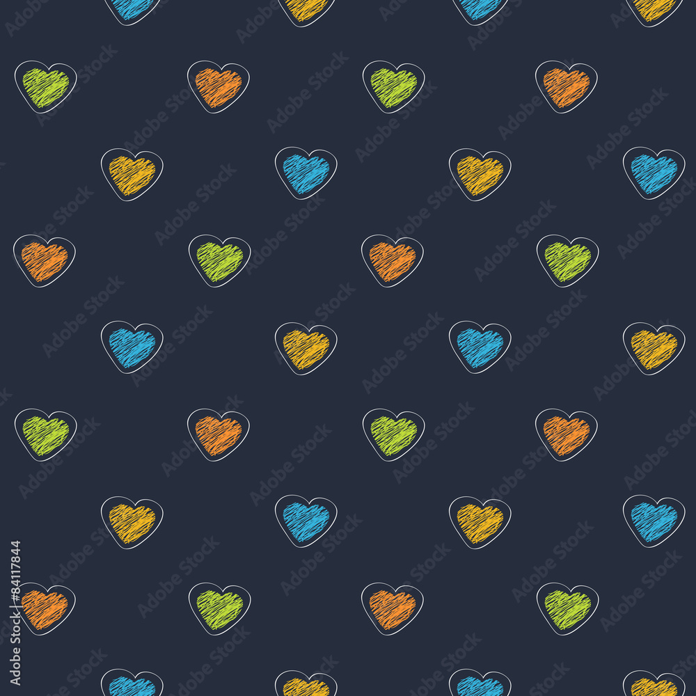 Scribble heart dark Scribble heart dark