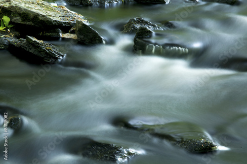 Long exposure of rapids on the Blackledge River, Hebron, Connect