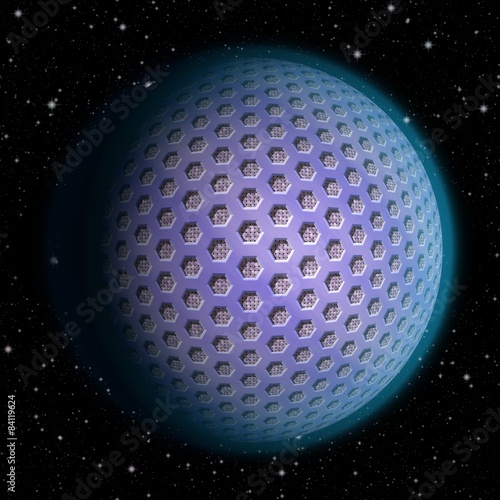 Fototapeta Naklejka Na Ścianę i Meble -  Abstract planet generated texture background