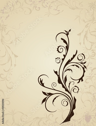 Illustration floral background