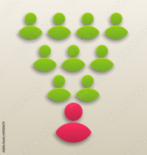 Concept of working together team, people icon