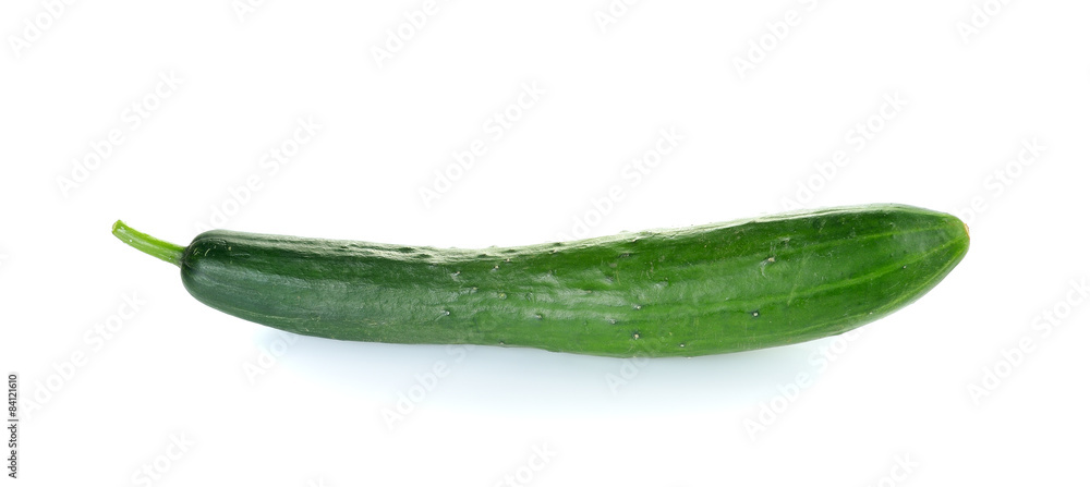 Fresh cucumber on white background Fresh cucumber on white background