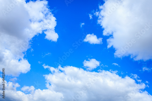 Blue sky clouds  natural background.