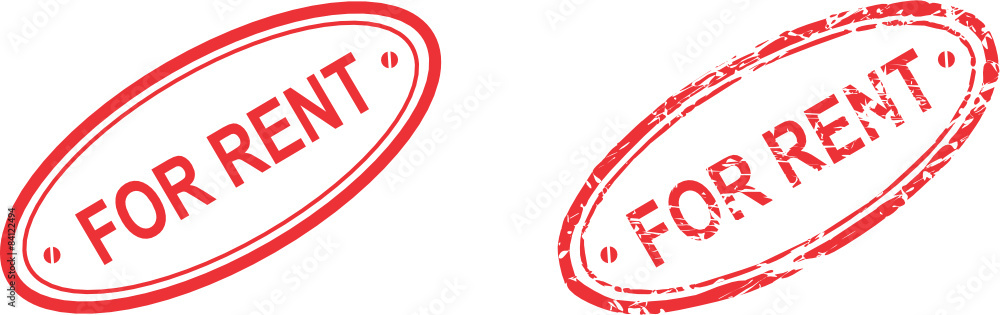 for rent text red stamp sticker in vector format for rent text red stamp sticker in vector format