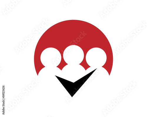 check mark person logo