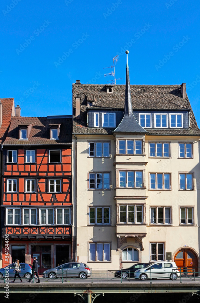 Fototapeta premium Strasbourg quai des bateliers