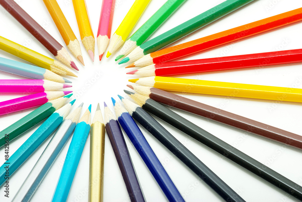  coloured pencils