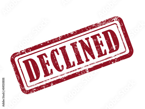 stamp declined in red text on white