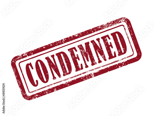 stamp condemned in red
