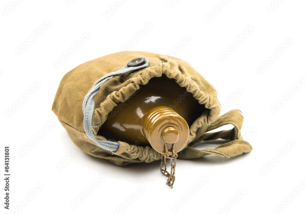 Naklejka premium military flask