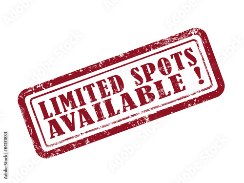stamp limited spots available in red