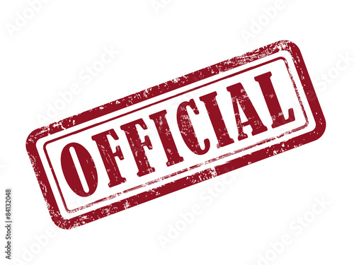 stamp official in red