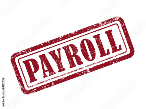 stamp payroll in red