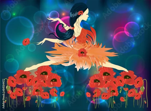 Obraz Baletnica i maki