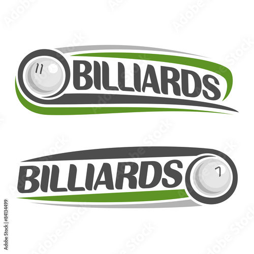 The image on the subject of billiards