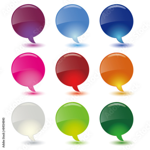 dialog bubbles set