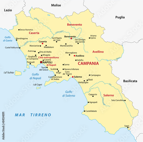 campania map