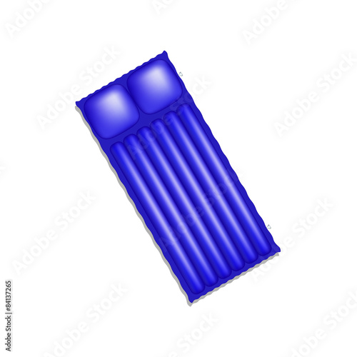 Air mattress in blue design